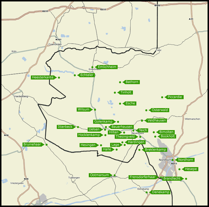 Bentheim map
